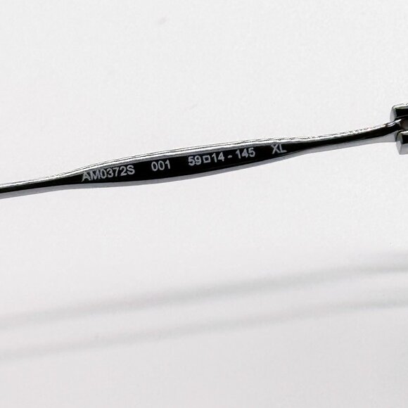 NEW ALEXANDER MCQUEEN AM0372S 001 PILOT SILVER SUNGLASSES ALEXANDER MCQUEEN - Picture 9 of 10